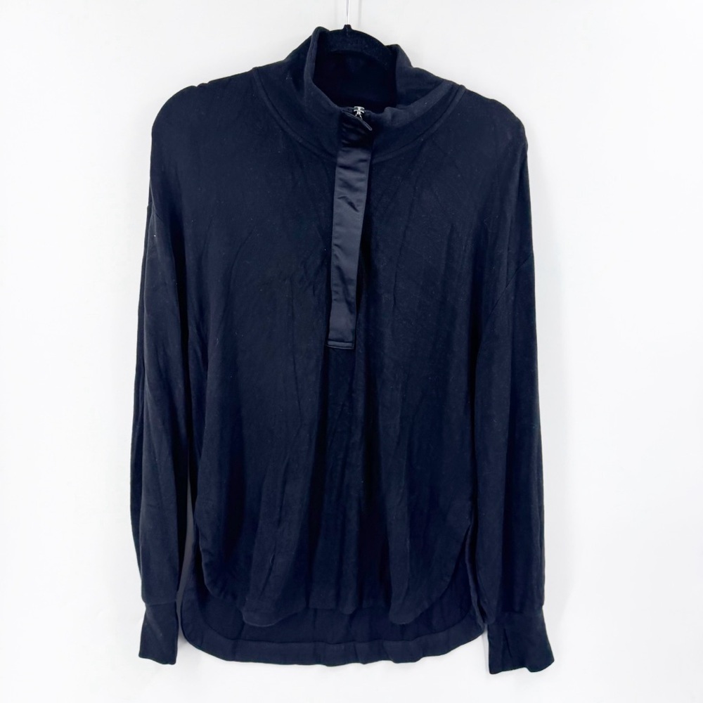 ✅ Varley Roeder Half Zip MidLayer BLACK SIZE MEDIUM MSRP:$138